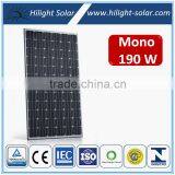TUV IEC CE CEC ISO High Efficiency 24V 190Wp PV Mono Solar Module thumbnail-1