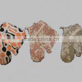 Big Size Cotton Linen Silk Screen Printing Pot Holder and Glove Pocket Kitchen Set thumbnail-1