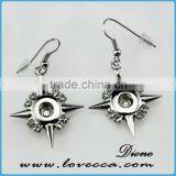 Cheapest Bulk Order Fashion Women Silver Button Earring Wholesale thumbnail-1