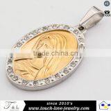 Charming Men's Cross Stainless Steel Stainless Steel Photo Pendant thumbnail-1