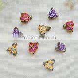 Hot Sale DIY Mini Ribbon Flower With Leaf for Craft Decoration in Stock thumbnail-1