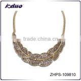 Fashion Jewelry Wholesale Simple Hollow Leaves Necklace thumbnail-1