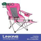 Pink Recliner With Cooler Bag for Girls