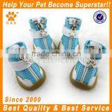 2014 JML PU Leather Blue Dog Shoes With Rubber Sole thumbnail-1