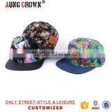 Digital Floral Brim Custom Print Snapback Caps thumbnail-3