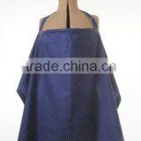 Custom Privacy Nursing Udder For Infant Wrap Large Roomy Breathable 100% Light Cotton True Blue Dot Printed Apron thumbnail-3