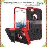 Cell Phone Case Protective Back Cover Durable Shockproof Rubber Armor Kickstand Hard Stand For Iphone 6 7 7 Plus thumbnail-2