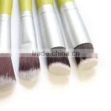 24pcs Vegan Bamboo Handle Makeup Brush Set With Powder Angled Foundation Lip Eye Brush thumbnail-6
