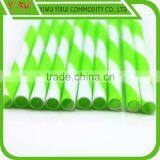 pp Drinking Straw With Spiral Green and White Color thumbnail-1