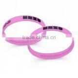 Wholesale Custom Logo Print Cool Men's Silicone Bracelet thumbnail-1