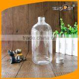 400ml Empty PET Plastic Clear Boston Bottles With Aluminum Cap thumbnail-3