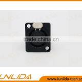 Female XLR Connector With 5 Gold Pins for Enail-Black thumbnail-1