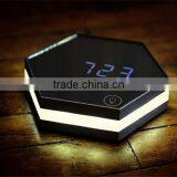 Mirror Alarm Clock Multi Function Image Digital Alarm Clock Thermometer Alarm Clock LED Mirror Nightlight Clock thumbnail-3