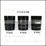 Classic Black Spray Colored Hand Cut Glass Candle Jar thumbnail-6