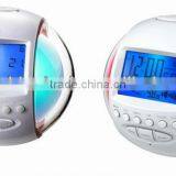7 Color Changing LED Digital LCD Alarm Clock With Radio thumbnail-2