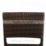2 Pcs Outdoor All Weather Brown Wicker Chairs thumbnail-4