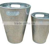 High Quality Best Selling Eco Friendly Round Zinc Flower Vase From Viet Nam thumbnail-1