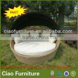 Wicker Sun Bed Furniture Outdoor Rattan Day Bed thumbnail-1
