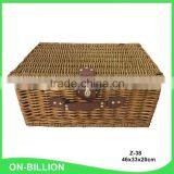 Wholesale Hand Weaving Disposable Picnic Basket With Cutlery thumbnail-2
