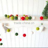 Diameter 2cm Decorations Ball 100% Wool Felt Ball Garland in Stock thumbnail-2