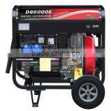 Big Wheels Open Type 186FA 10HP Single Phase/three Phase Engine Diesel Generator Portable thumbnail-1