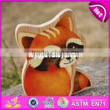 Новый дизайн образовательных игрушек с фигурами зайца, павлина и белки, деревянные игрушки с животными для маленьких детей W01B040 thumbnail-3