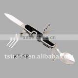 2014 Picnic Pocket Stainless Steel Multi Outdoor Barbecue Tool Set Tableware( K526B)