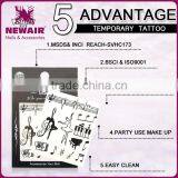 Beauty Makeup Cool Waterproof Temporary Tattoo Stickers for Girls and Man thumbnail-3