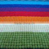 High Quality Nepal Handmade Rainbow Color Rectangular Felt Ball Carpets/Rugs thumbnail-1