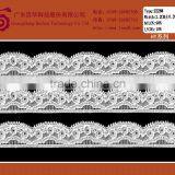 Tricot Floral Embroidered Applique Lace Trimming Fabric for Dress thumbnail-6