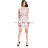 Domin Fashion Bronzing and Press Pleat Fabric Casual Dress thumbnail-5