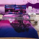 New Design Digital Maple Leaf Printed Hotel Bed Sheet thumbnail-4