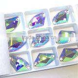 Good Selling Special Shape AB Flat Back Crystal Sew on Stone Glass Loose Pendant for Jewelry Decoration thumbnail-3