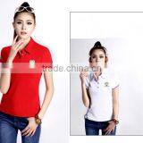 High quality Custmoized Embroidered logo women's polo Shirt