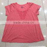 Women Fashion Design Fancy Lace Loose Fit T-shirt thumbnail-1