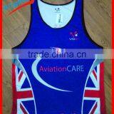 OEM High Quality Sublimation Printing Running Clothing Sports Wear Singlet on Sale thumbnail-2