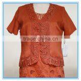 Women Embroidery 2 Pcs Dress Church Suit and Formal Suit thumbnail-2