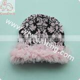 Wholesale Hot Sale Cotton Pink Ruffle Baby Hat,baby Print Cotton Baby Caps thumbnail-1