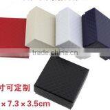 Eco-friendly Black Jewelry PU Leather Box With Sponge Inside Logo Printed PU Jewelry Box Gifts Cheap Jewelry Box thumbnail-2