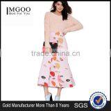 MGOO High Quality Wholesale Women Long Skirts With Block Print Midi High Waist Skirts 15146A360 thumbnail-1