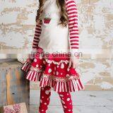 Girls Christmas Outfit With Pants Red Clothing Kids Clothes Sets thumbnail-4