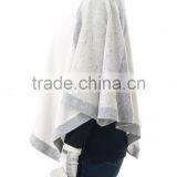 Knitted Excellent Cashmere Wool Poncho thumbnail-2