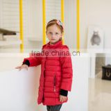 COOL KID ZONE high quality fur coat red or black girl down jacket lovely child coat down jacket for the winter