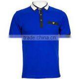 Promotional High Quality 100% Cotton Blank Short Sleeve Pure Color Polo Shirts With Pockets thumbnail-2