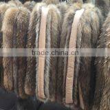 BBG-H-12 Factory Wholesale Raw or Dyed Color Real Raccoon Fur Trimming thumbnail-6