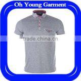 High Quality Good Price Custom Blank Polo Shirt Men Casual 100%cotton Comfortable Gray Mens Polo Shirt With Pocket thumbnail-1