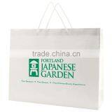 White Gloss Laminated Eurotote Shopping Bag - Features Cardboard Bottom, Dimensions Are 20" x 6" x 16" and Comes With Your Logo. thumbnail-1