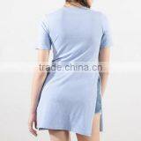 Wholesale Custom Longline Tshirt China t Shirt Factory thumbnail-2