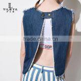 Denim Vest Women,girls Denim Vest Factory thumbnail-5