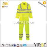 Customize Hi-Vis Flourescent Yellow Poly Cotton Coverall for Worker thumbnail-1